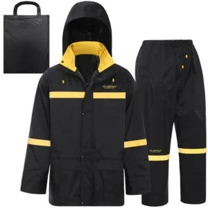Rain Suits for Men Waterproof Hooded Jacket and Pants