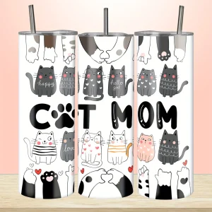 1pc/20oz/590ml/Funny Cat Tumbler